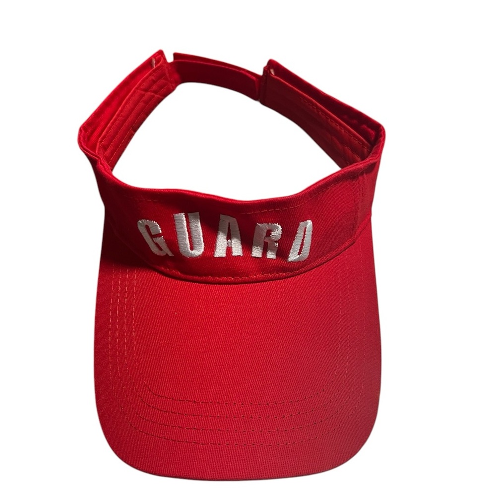 Red Lifeguard Visor
